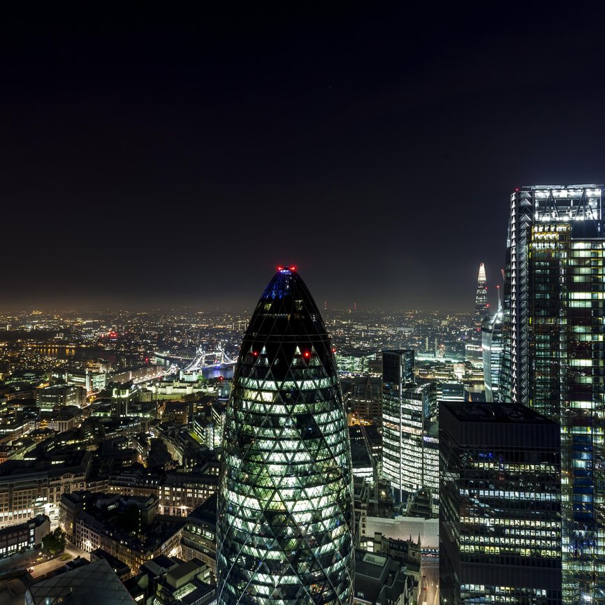 Panorama of Downtown London Skyline